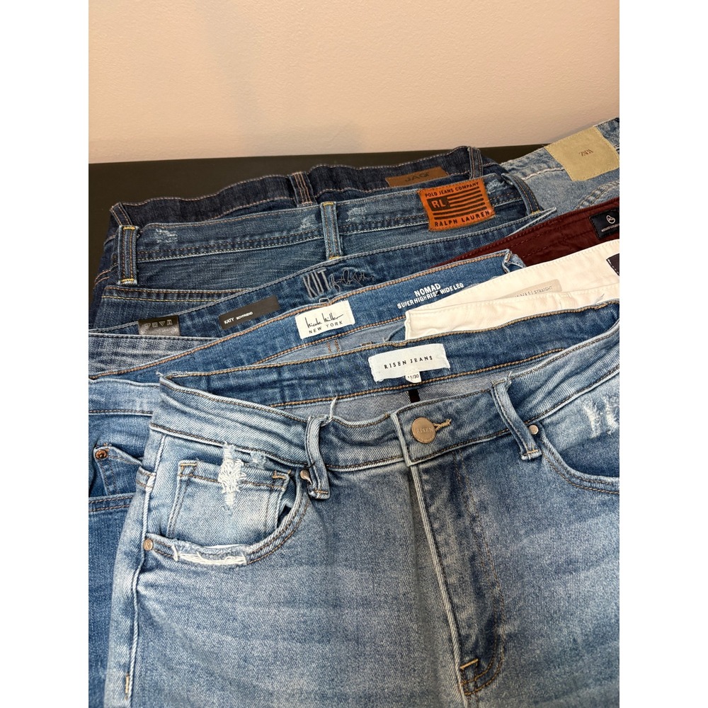 Reseller Bundle Lot of 8 Jeans Womens Size 8 - 10 Wholesale Adriano Goldschmied